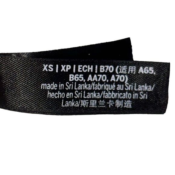 PINK Victoria's Secret Black Strappy Bra W/ Removable pads Ladies XS - Picture 9 of 11